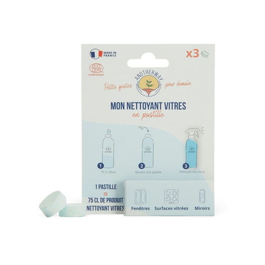 Nettoyant vitres en pastilles à diluer x3