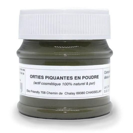 Orties piquantes en poudre - 10 g - en pot cristal - MyCosmetik